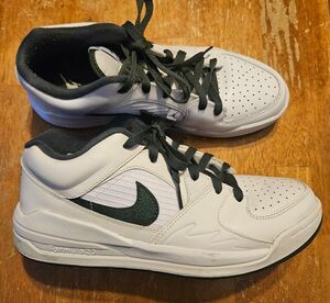 Nike Jordan Stadium 90 Shoes Women's 10.5 White Olive Green Textured Formula 23